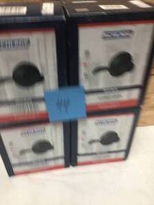 Lot of 4 New Schilage Accent Lever Keye Entry Matte Black See Pictures