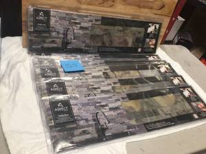 Lot of 6 New Aspect Medley State pell and Stick Stone Tiles See Pictures