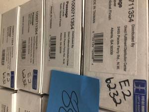 Lot of 6 New Passage Wave Lever Satin Nickel Finish new