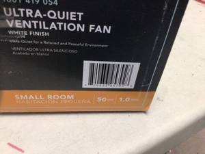 Hampton Bay Ultra Quiet Ventilation Fan Small Room not used