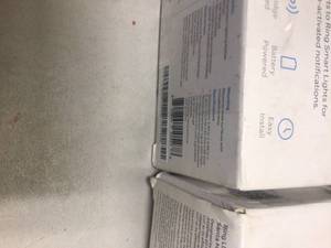 Lot of 6 Ring Smart Lighting motion sensors black open pkgs See Pictures