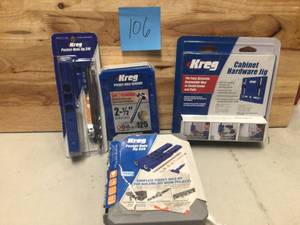 Lot of assorted Kreg Toolsacessories not used