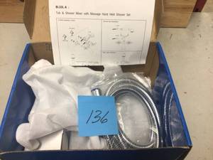 Tub and Shower Mixer with Hand Held Shower Set BL33L-A not used