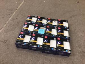 6 Pack - Globe Electric Designer Ultra Slim Square 4 in. White Integrated LED (12 pack) See Pictures