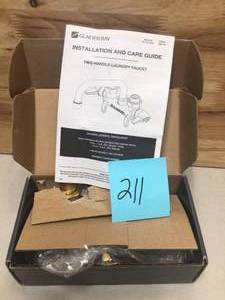 2-Handle Laundry Faucet in Rough Brass by Glacier Bay See Pictures