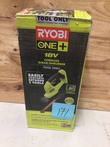 ONE 18V Cordless Battery Grass Shear and Shrubber Trimmer (Tool Only) by RYOBI See Pictures