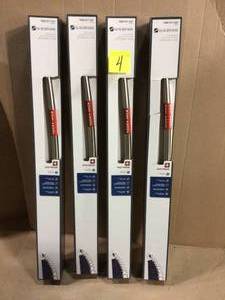 lot 4 image: Lot of 4 new Rustproof 72 in. Adjustable Tension Mount Curved Shower Rod in Chrome see pictures
