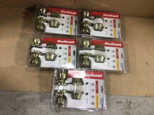 lot 8 image: Lot of Kwikset Door Entry Sets see pictures not used 