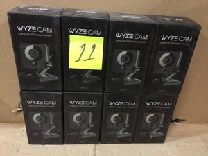 lot 11 image: Lot of Wyze Cam V2 1080p HD WiFi Indoor Camera - Black see pictures