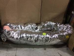 lot 26 image: Master Flow 10 in. x 25 ft. Insulated Flexible Duct R8 Silver Jacket see pictures