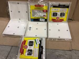 lot 33 image: Lot of 11 in. x 11 in. Insulated Magnetic RegisterVent Cover for HVAC Aluminum RegistersVents see pictures