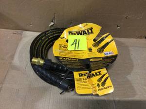 lot 41 image: DEWALT DXPA25PH 516 in. x 25 ft. 3700 psi ReplacementExtension Hose see pictures not used