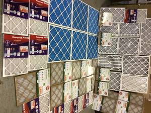 lot 64 image: Large lot of assorted Furnace Filters not used see pictures