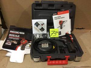 lot 73 image: Ridgid Micro CA25 Inspection Camera open box customer return see pictures