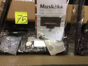 lot 75 image: Muskoka Glass  Wall Mount Electric Fireplace