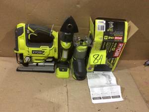 lot 84 image: Lot of assorted Ryobi tools see pictures