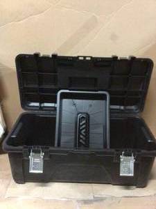 lot 95 image: Husky Plastic Tool Box see pictures