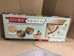 The Quick Bench 4 ft. Folding Workbench UV Finish not used