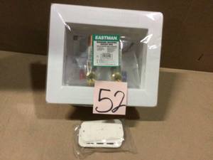 12 in. Sweat Dual Outlet Washing Machine Outlet Box with Hammer Arresters by Eastman not used