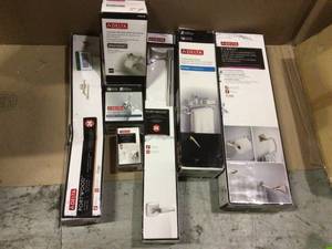 MIX LOT OF bathons bathroom accessories by Delta customer returns