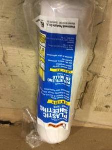 10 ft. W x 25 ft. L 4 Mil Plastic Sheeting Clear Poly Roll by Frost King