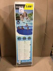 12 ft. Round 30 in. Outdoor Above Ground Swimming Metal Frame Pool only customer returns