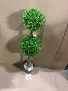 5ft. Boxwood Topiary Artificial Tree UV Resistant (IndoorOutdoor) in good conditions