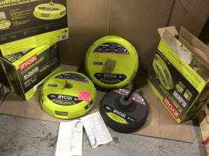 Lot of 3  Surface Cleaner for Gas Pressure Washer by  RYOBI customer returns