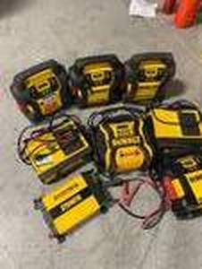 lot of 8 Dewalt Jump Starters (conditions unknown) see all pictures