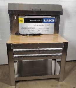 New Kobalt 3 Drawer Stainless Steel Workbench - Scratch and Dent