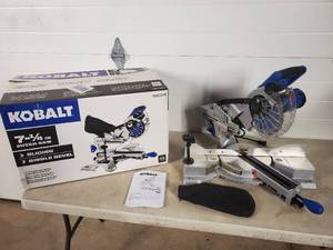 Kobalt 7 14 inch Sliding Single Bevel Miter Saw