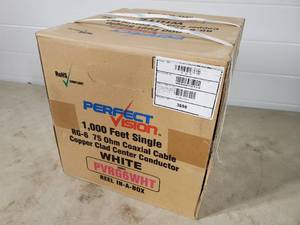 New Spool of RG-6 Coaxial Cable - 1,000 ft