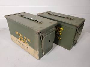 Pair of 50 Cal. US Military Ammo Cans