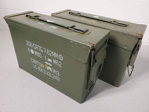 Pair of 30 Cal. US Military Ammo Cans