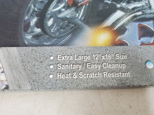 New Ride Free Motorcycle Tempered Glass Cutting Board