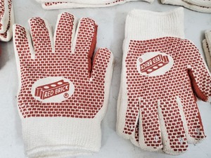 6 New Pairs Red Brick High Heat  General Purpose Work Gloves