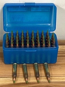(1) Range-Ready 50-Round Box Of Winchester M855 Green-Tip 5.56mm --- 62grain --- Includes CaseGuard 50-Round 5.56  .223 Bullet Box