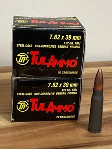 (2) Boxes Of TulAmmo 7.62x39mm