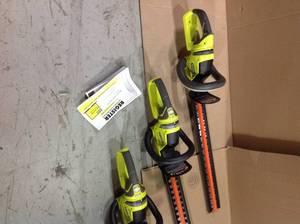 Lot of 3 Ryobi Cordless Hedge Trimmers Not used see pictures various conditions review all pictures&nbsp&nbsp