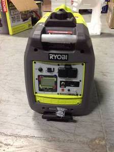 2,300-Watt Recoil Start Bluetooth Super Quiet Gasoline Powered Digital Inverter Generator with CO Shutdown Sensor by RYOBI costumer returns see pictures