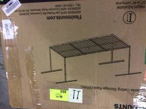 White Adjustable Height Steel Overhead Garage Storage Rack (36 in. W x 72 in. D) review all pictures&nbsp