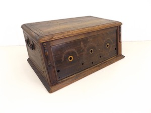 VERY COOL Antique ERLA Wood Radio Box
