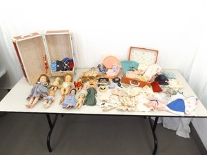 Large Lot of Vintage Dolls, Cases, Clothes, etc.