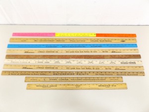 Lot of Vintage Advertising Yard Sticks etc.