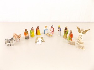 A VERY COOL Miniature Blow Mold Nativity Set