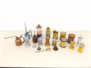 Lot of Collectible Oil Cans and Oilers