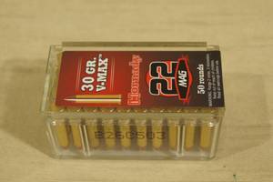50 Hornady .22 Mag 30 Gr V-Max Ammo