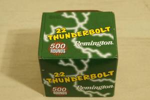500 Remington 22 Thunderbolt .22 LR RN Ammo