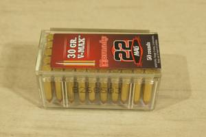 50 Hornady .22 Mag 30 Gr V-Max Ammo