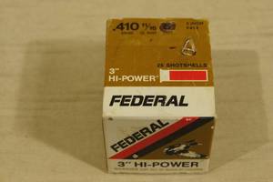 25 Federal .410 Gauge 3 6 Shot Shotshells